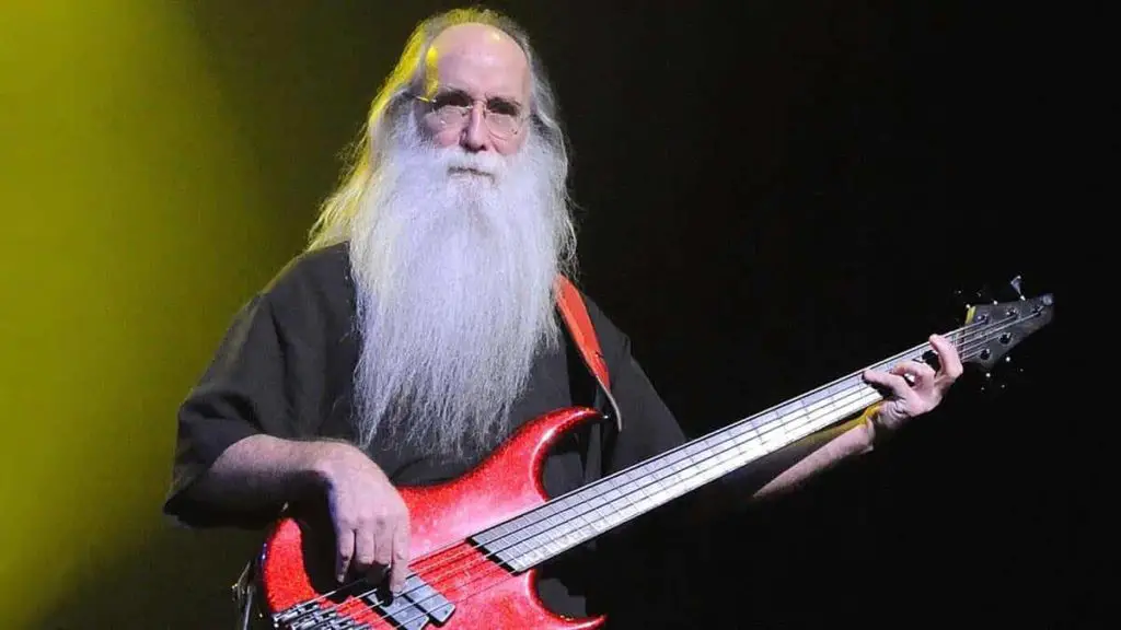 Lee Sklar performing with Phil Collins