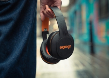 Orange Headphones