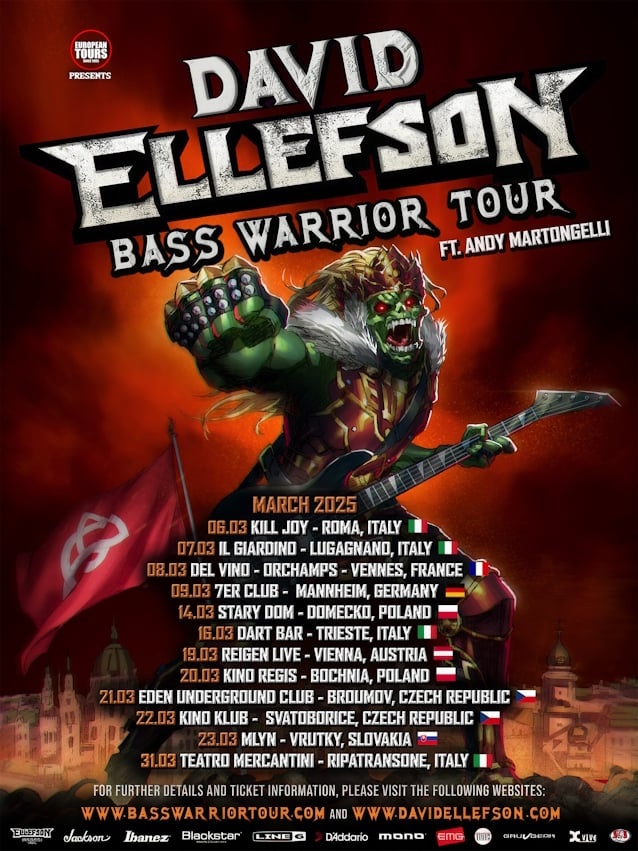 David Ellefson Bass Warrior Tour