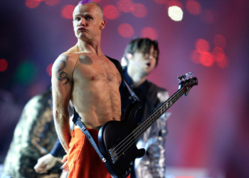 Flea making a bass face
