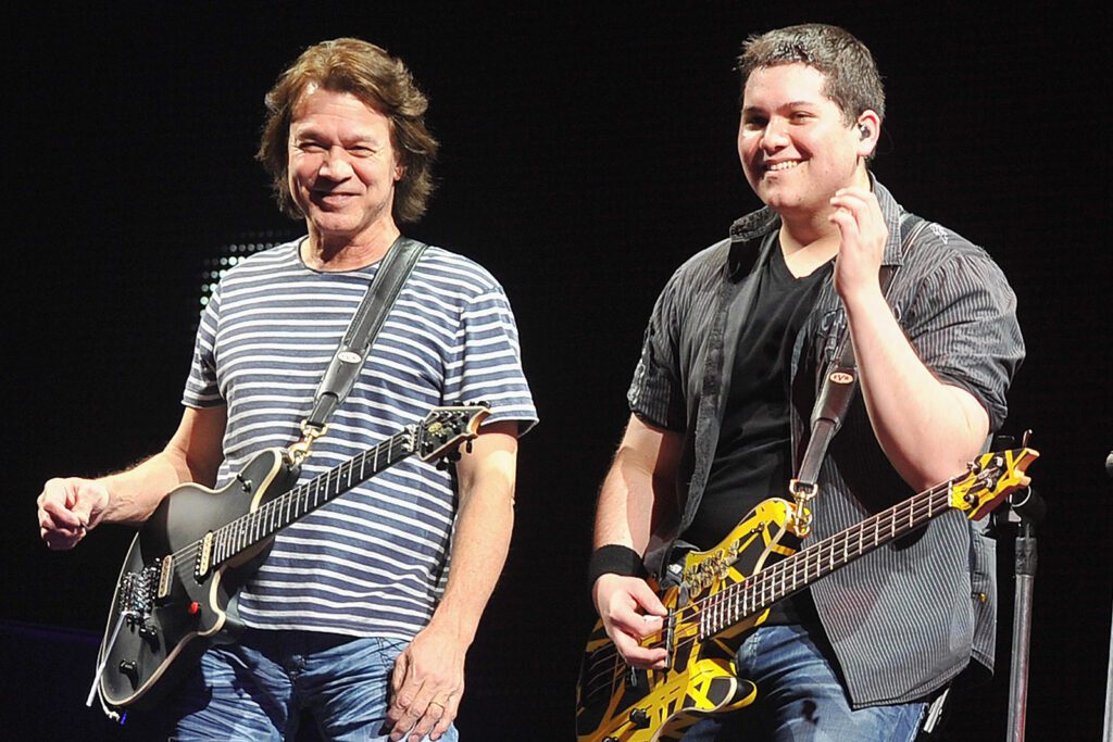 Wolfgang Van Halen With Eddie Van Halen