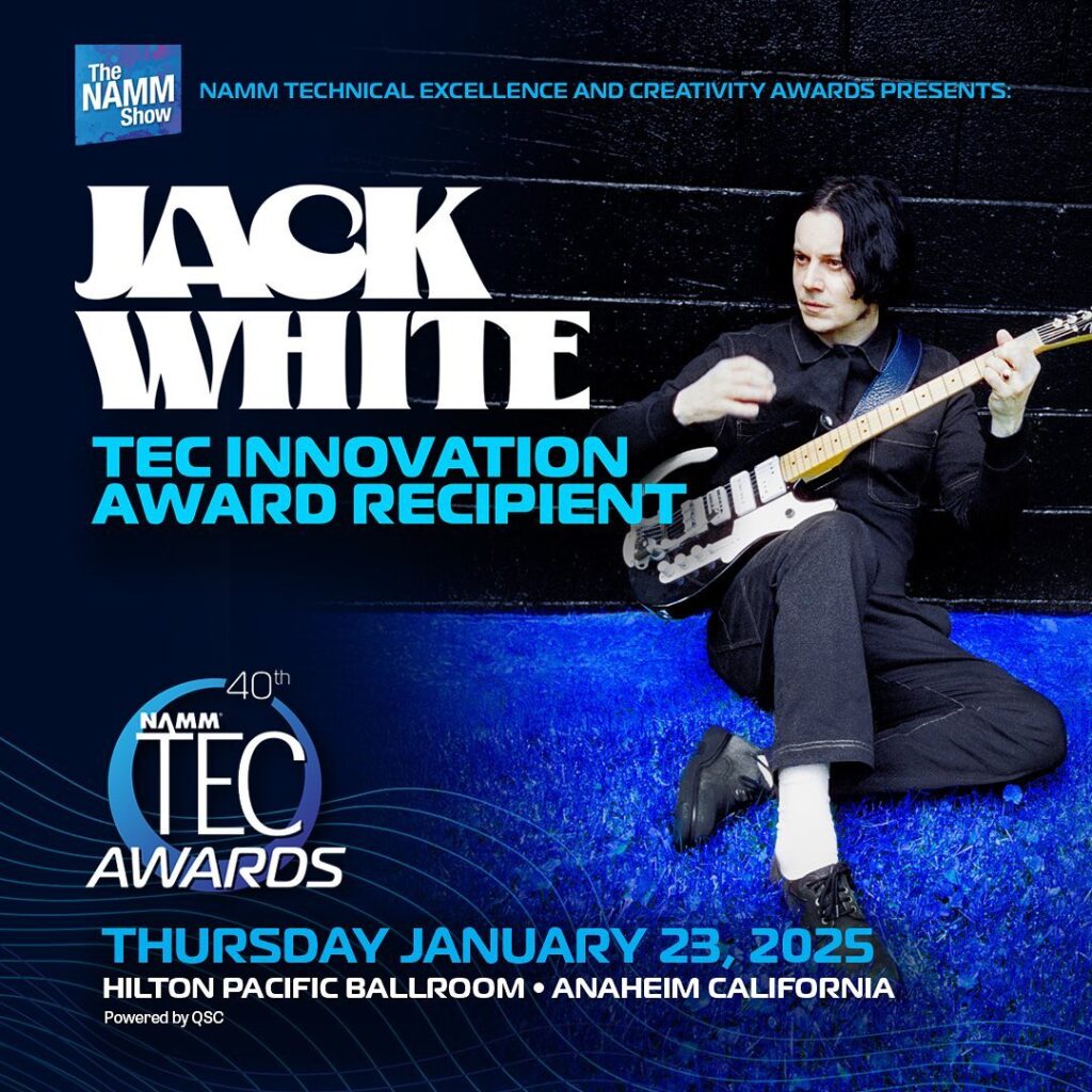 Jack White performing at NAMM 2025