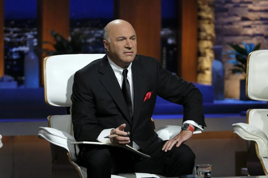 Kevin O'Leary on set