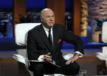 Kevin O'Leary on set
